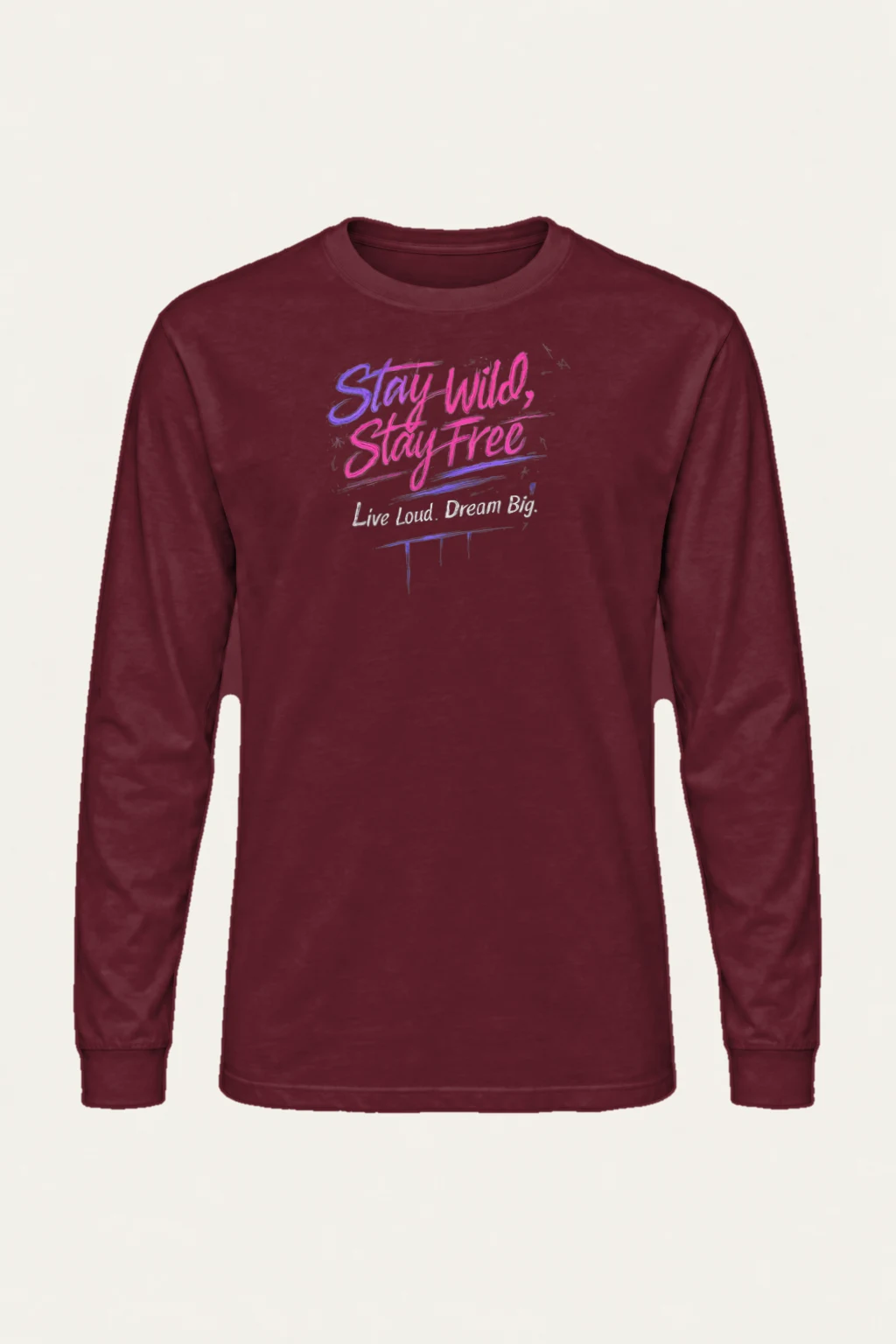 "Stay Wild Stay Free" Unisex Longsleeve T-shirt | Gildan 2400