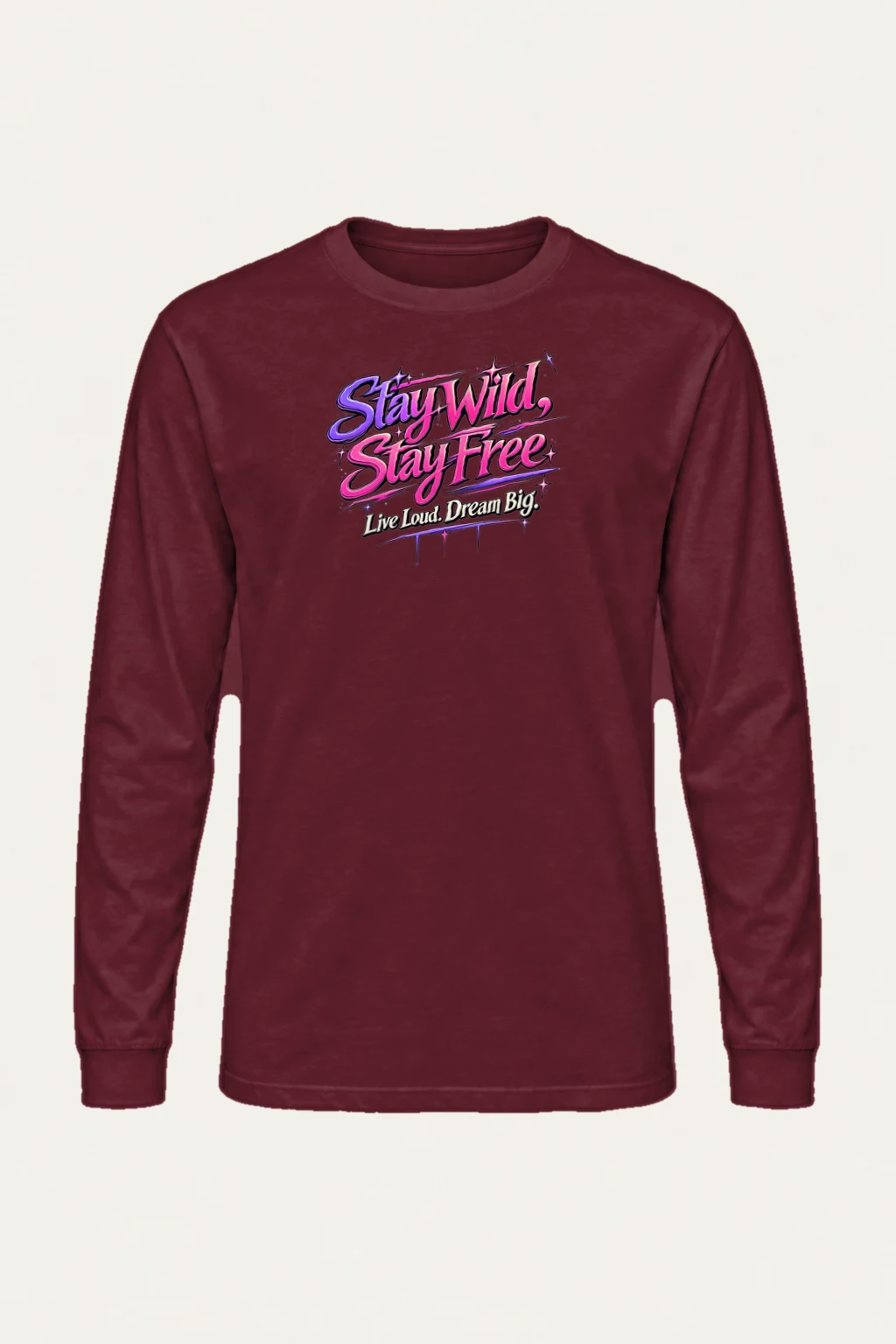 "Stay Wild Stay Free" Unisex Longsleeve T-shirt | Gildan 2400