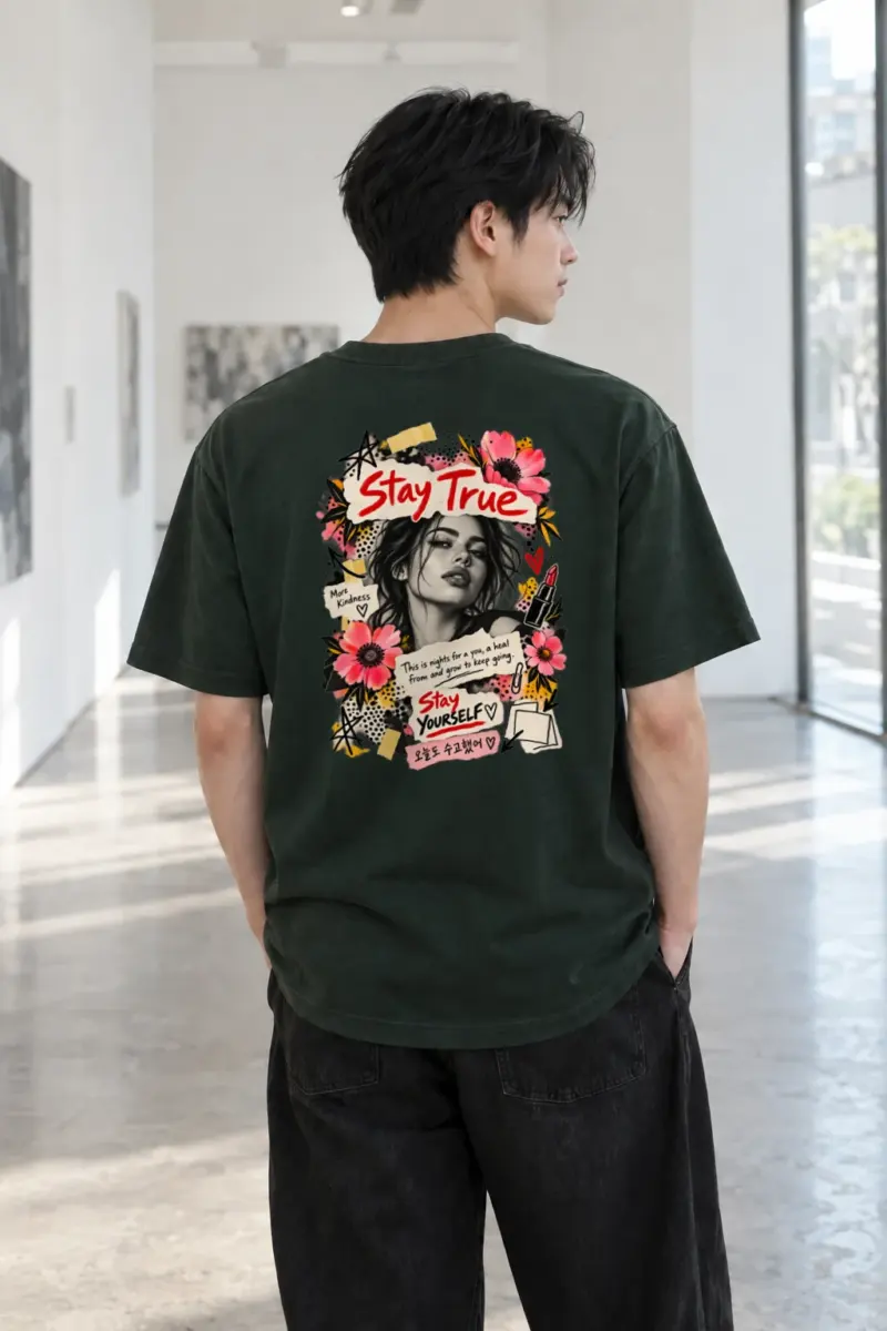 "Stay Yourself" Heavyweight Unisex Crewneck T-shirt | Gildan 5000