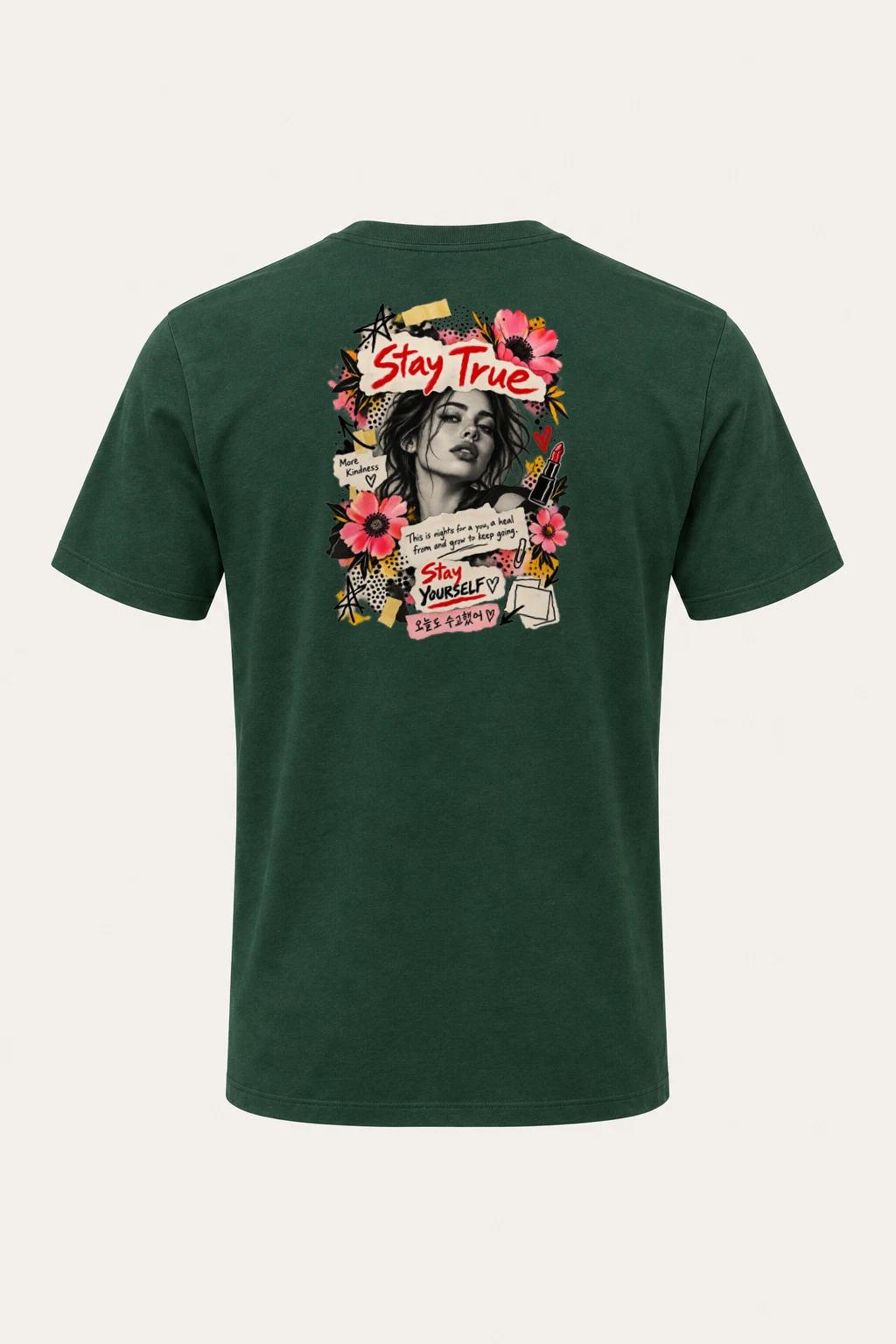 "Stay Yourself" Heavyweight Unisex Crewneck T-shirt | Gildan 5000