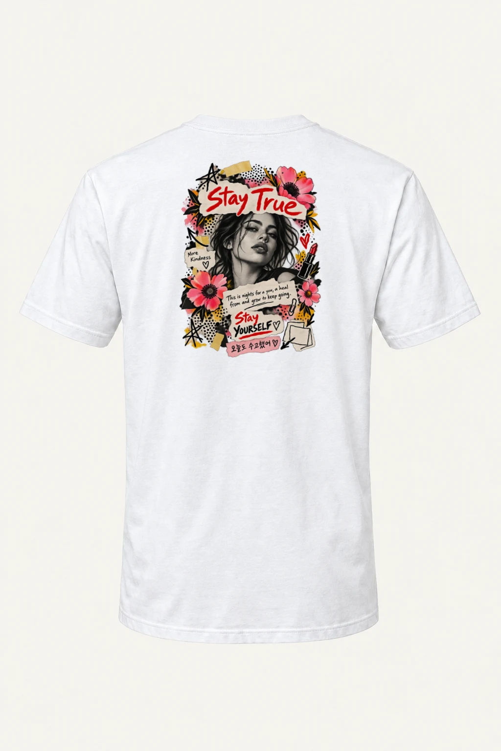 "Stay Yourself" Heavyweight Unisex Crewneck T-shirt | Gildan 5000