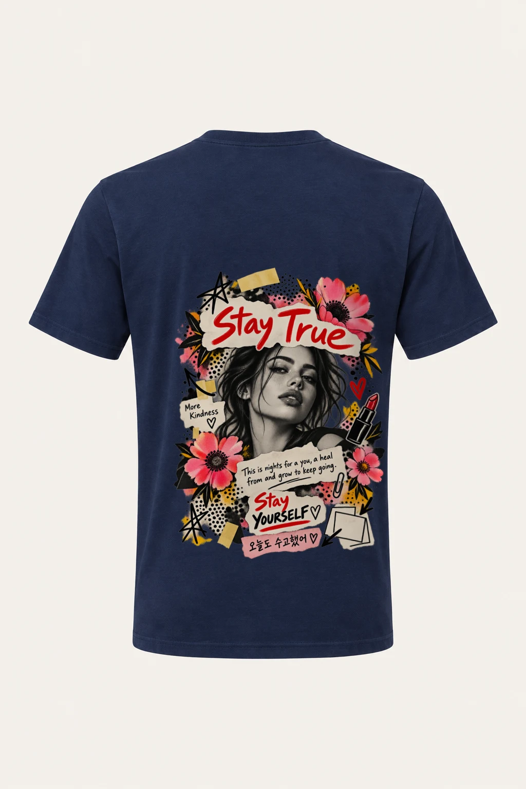 "Stay Yourself" Heavyweight Unisex Crewneck T-shirt | Gildan 5000