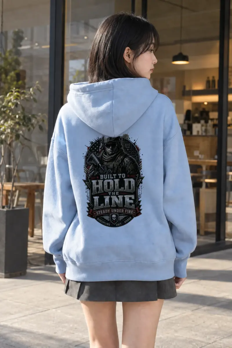 "Steady Under Fire" Heavy Blend Unisex Pullover Hoodie | Gildan 18500