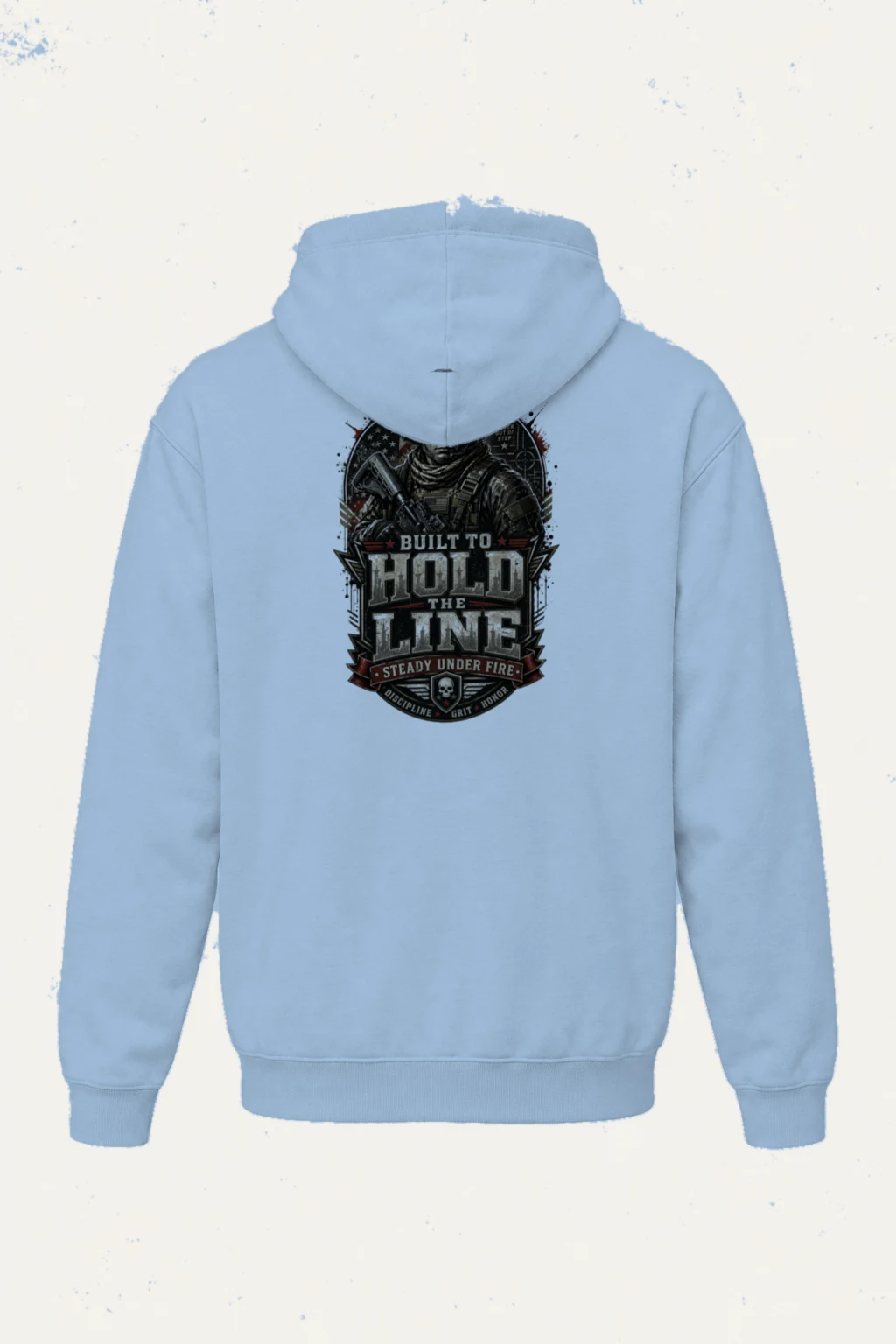 "Steady Under Fire" Heavy Blend Unisex Pullover Hoodie | Gildan 18500