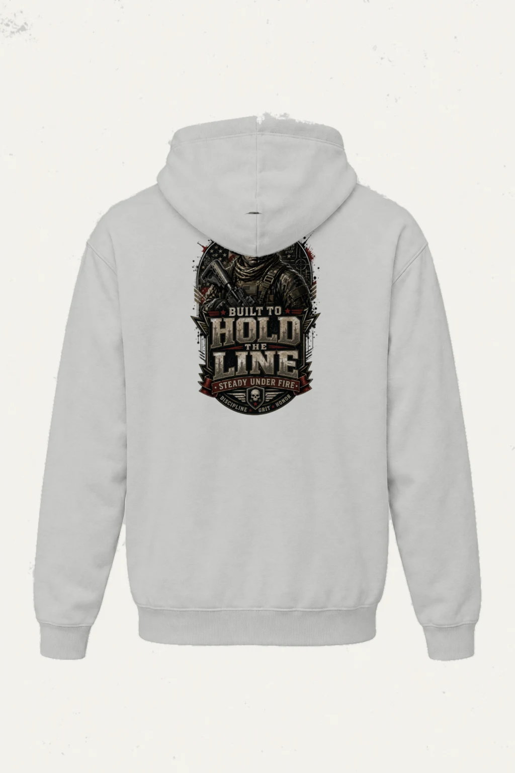 "Steady Under Fire" Heavy Blend Unisex Pullover Hoodie | Gildan 18500
