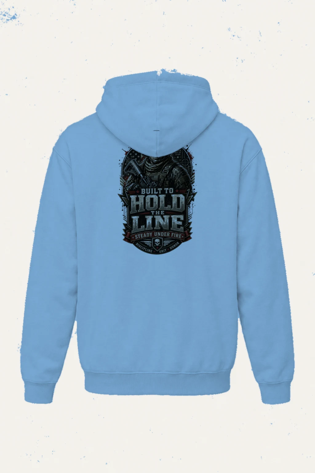 "Steady Under Fire" Heavy Blend Unisex Pullover Hoodie | Gildan 18500
