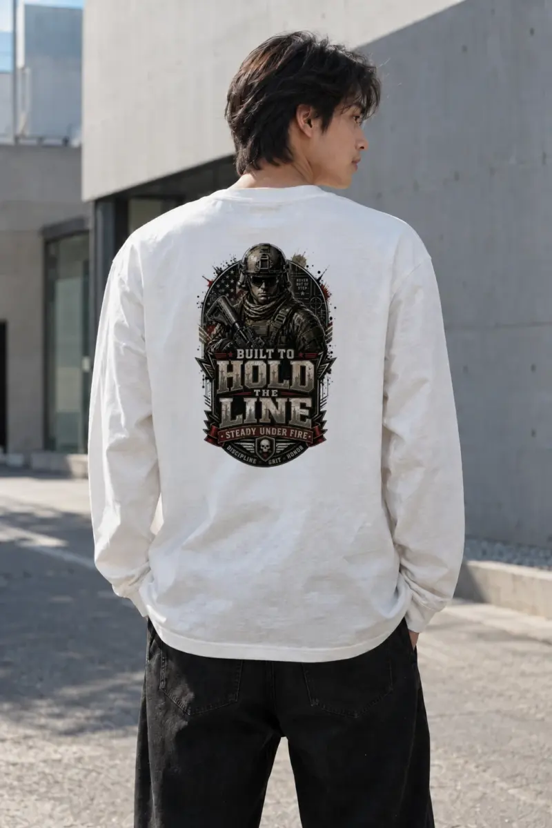 “Steady Under Fire” Unisex Longsleeve T-shirt | Gildan 2400