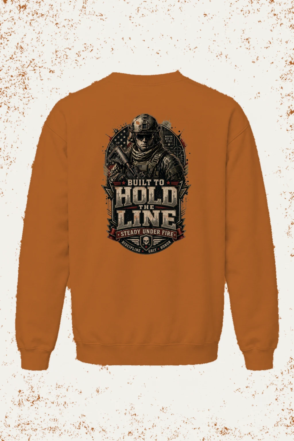 "Steady Under Fire" Unisex Sponge Fleece Crewneck Sweatshirt | Bella + Canvas 3901