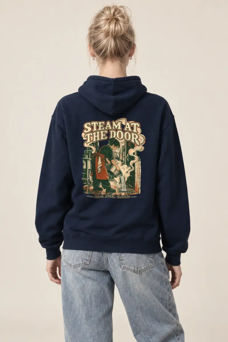 "Steam at the Door" Heavy Blend Unisex Pullover Hoodie