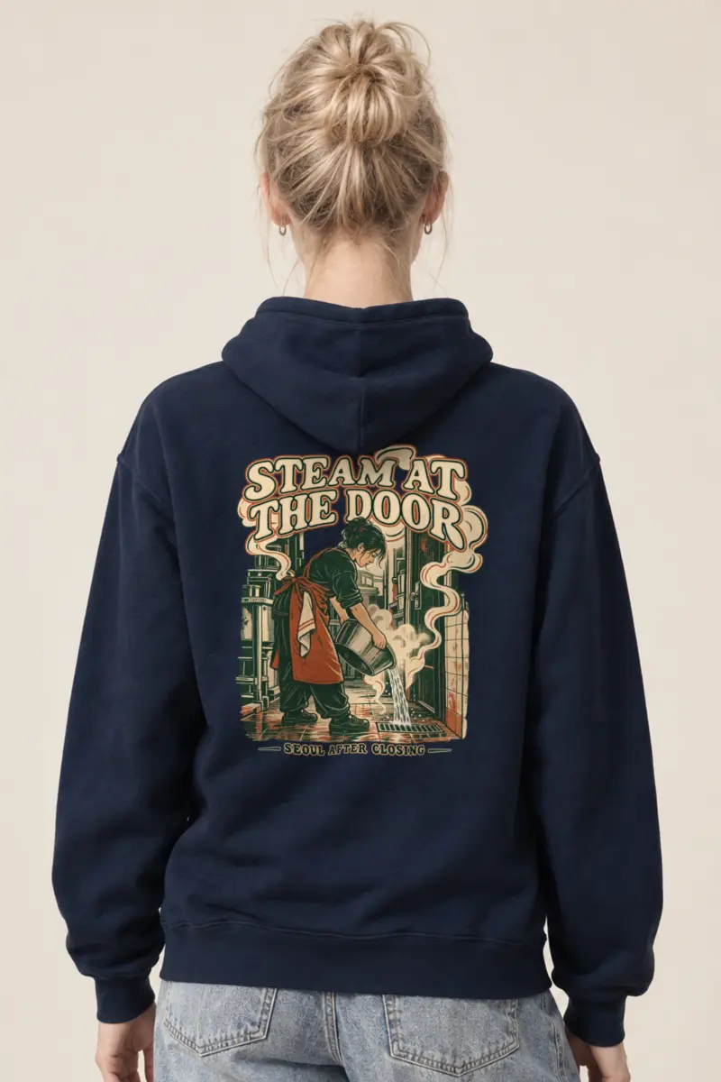 "Steam at the Door" Heavy Blend Unisex Pullover Hoodie
