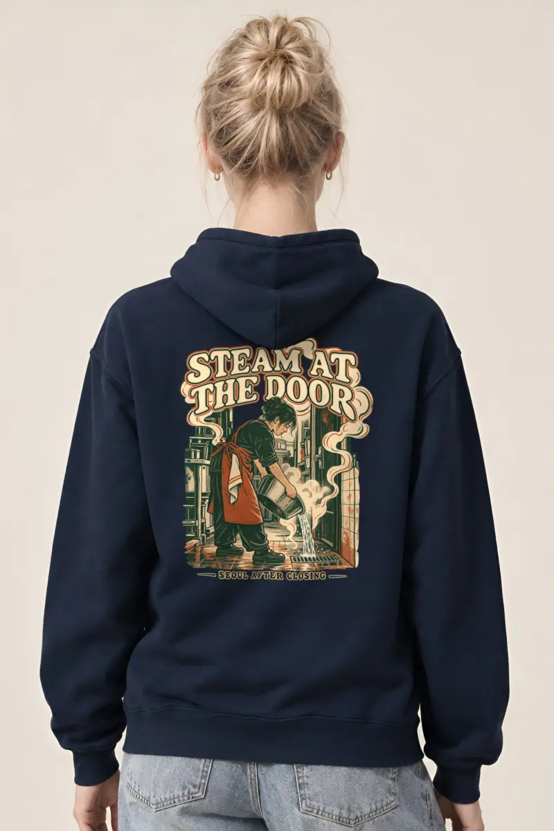 "Steam at the Door" Heavy Blend Unisex Pullover Hoodie