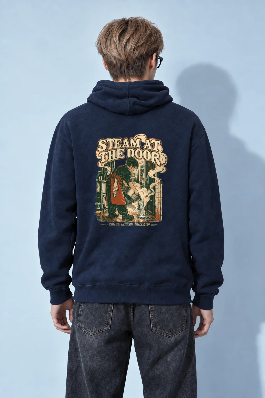 "Steam at the Door" Heavy Blend Unisex Pullover Hoodie