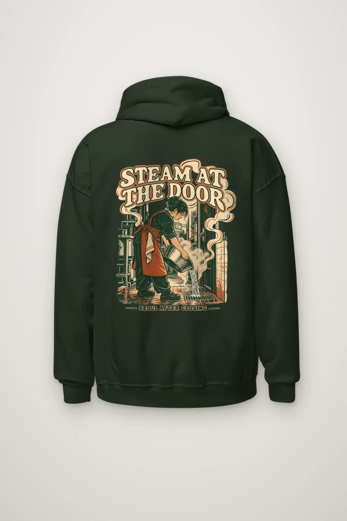 "Steam at the Door" Heavy Blend Unisex Pullover Hoodie