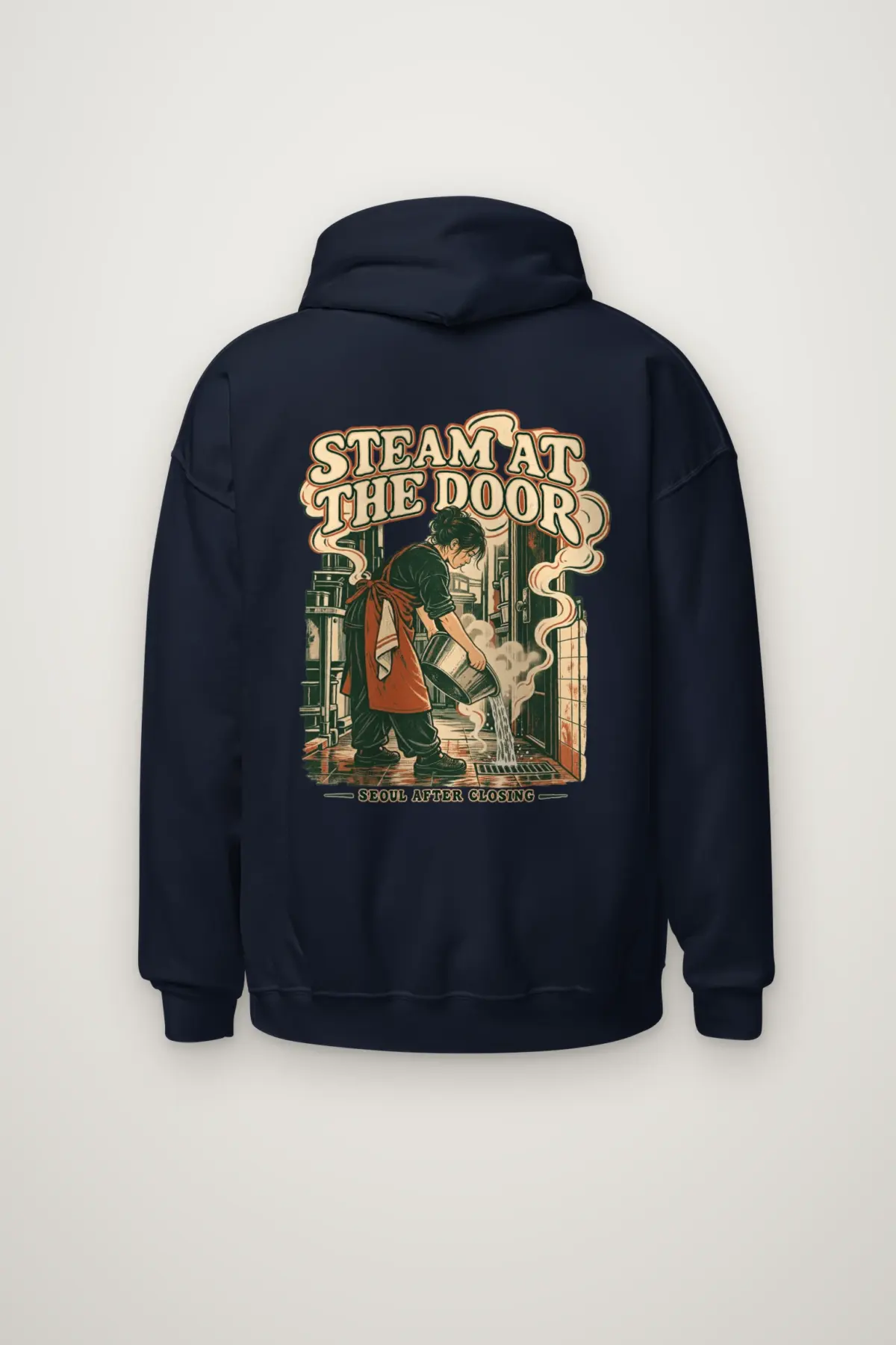 "Steam at the Door" Heavy Blend Unisex Pullover Hoodie