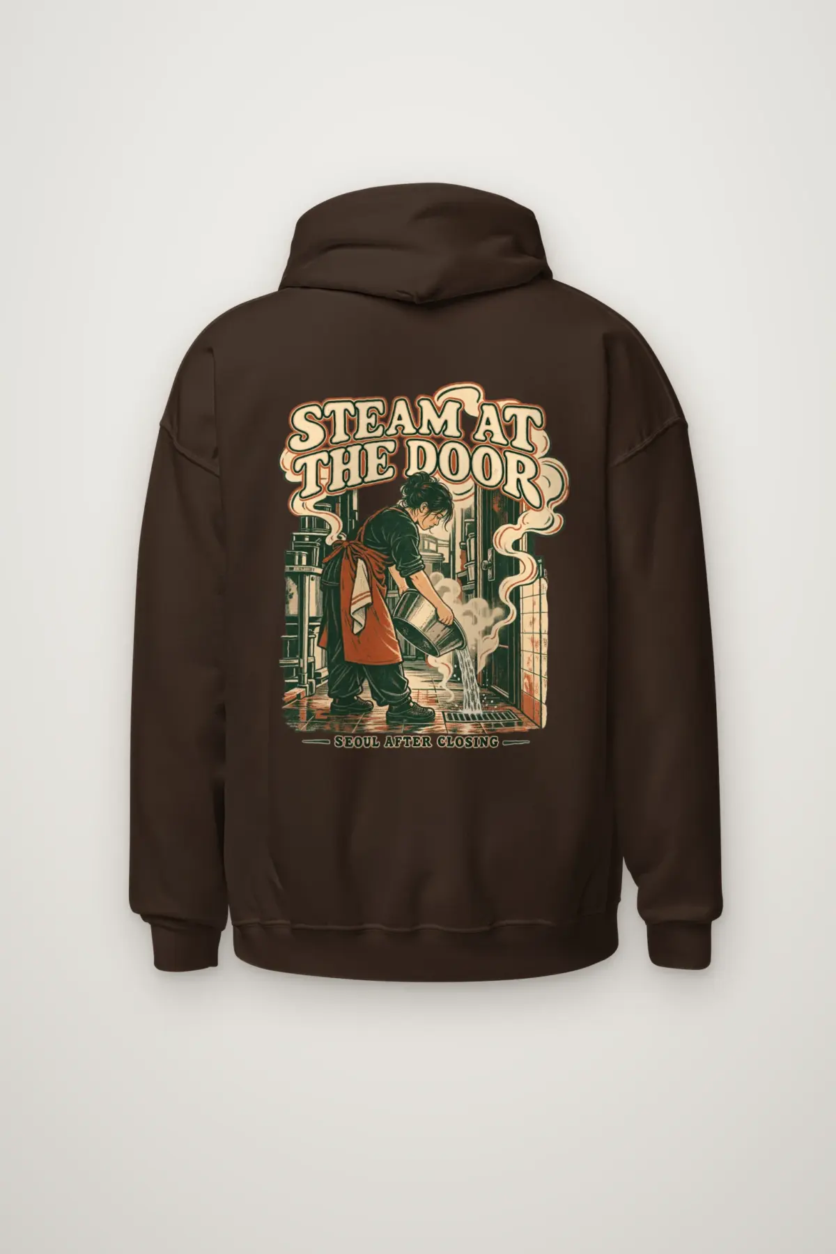"Steam at the Door" Heavy Blend Unisex Pullover Hoodie