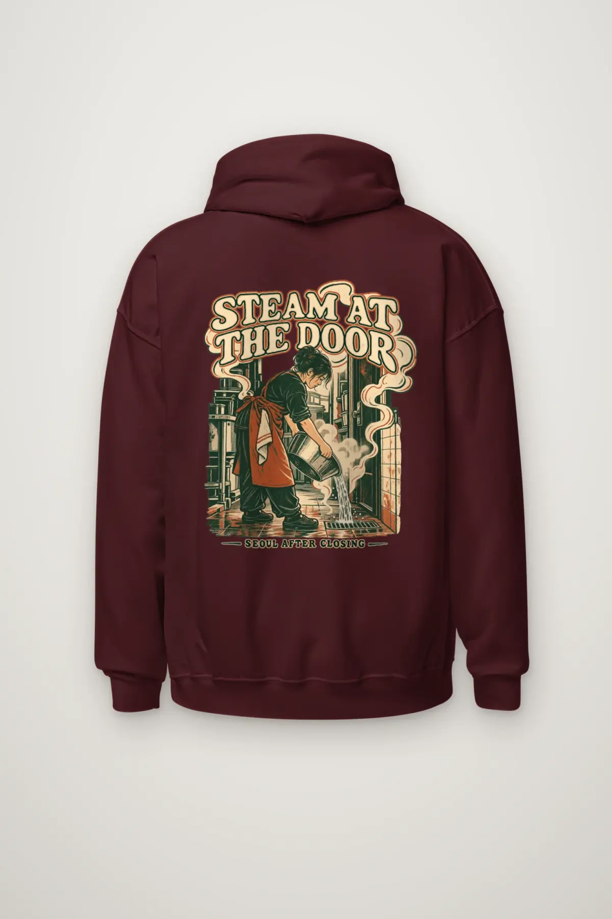 "Steam at the Door" Heavy Blend Unisex Pullover Hoodie