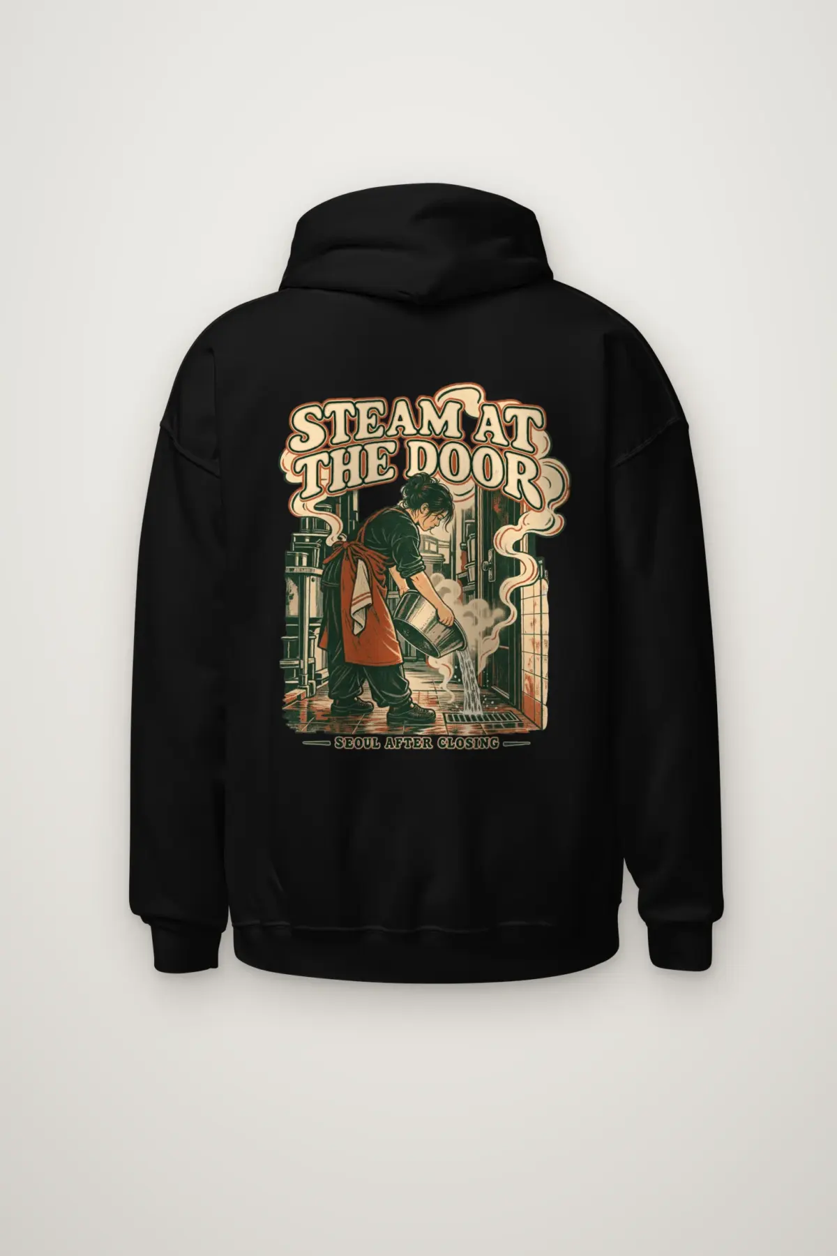"Steam at the Door" Heavy Blend Unisex Pullover Hoodie