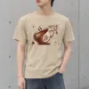 "Steaming Coffee Cup" Heavyweight Unisex Crewneck T-shirt