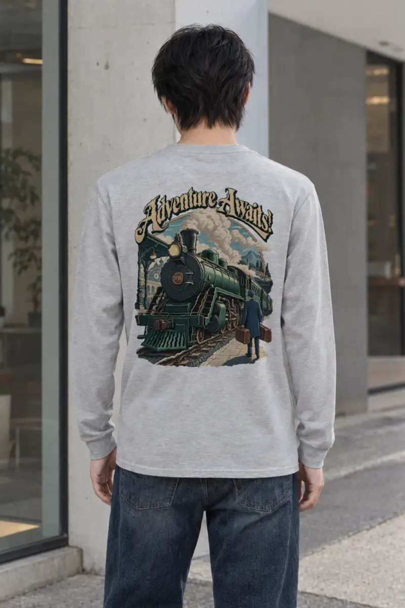 "Steamline Departure" Unisex Longsleeve T-shirt | Gildan 2400