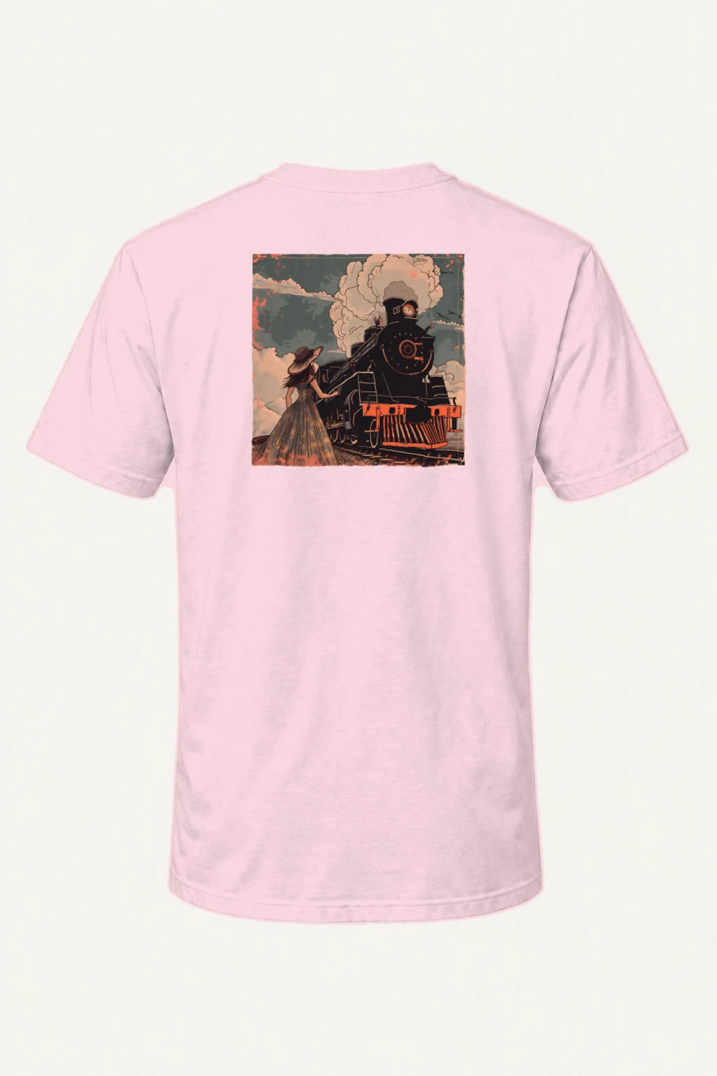 "Steamline Reverie" Heavyweight Unisex Crewneck T-shirt | Gildan 5000