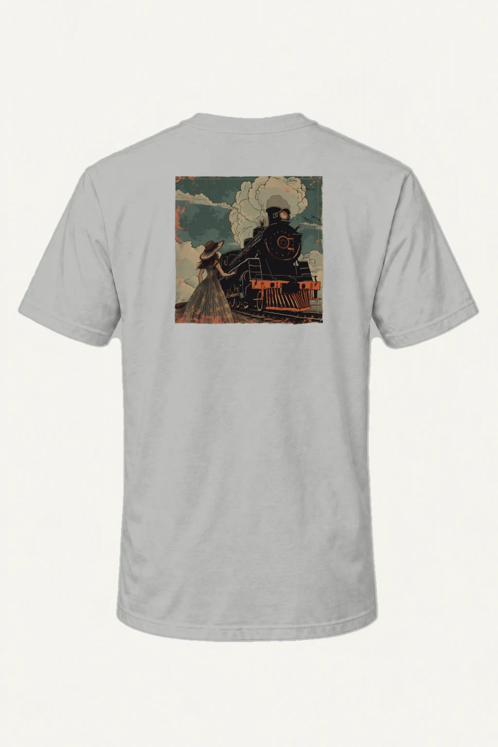 "Steamline Reverie" Heavyweight Unisex Crewneck T-shirt | Gildan 5000