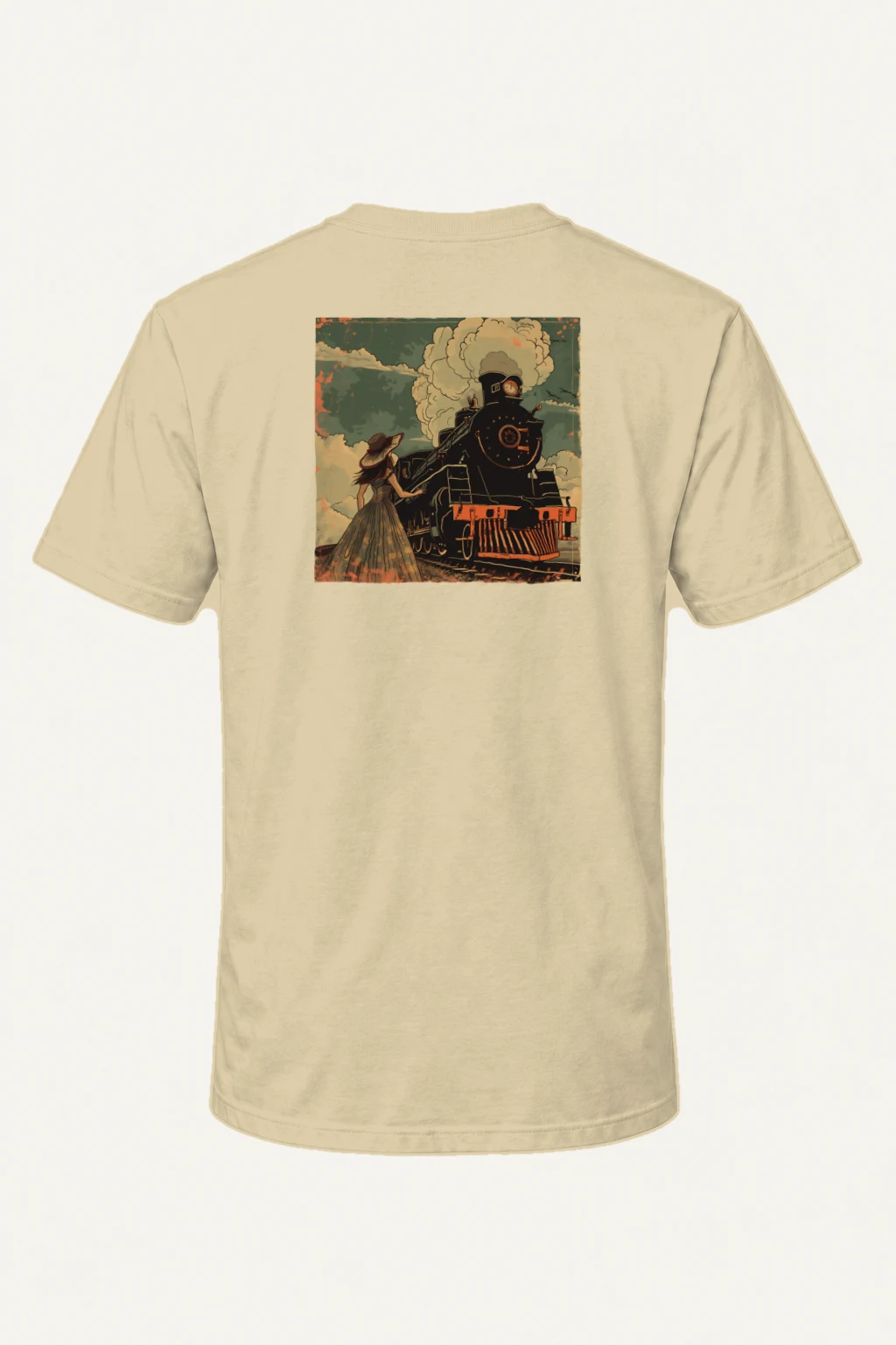 "Steamline Reverie" Heavyweight Unisex Crewneck T-shirt | Gildan 5000