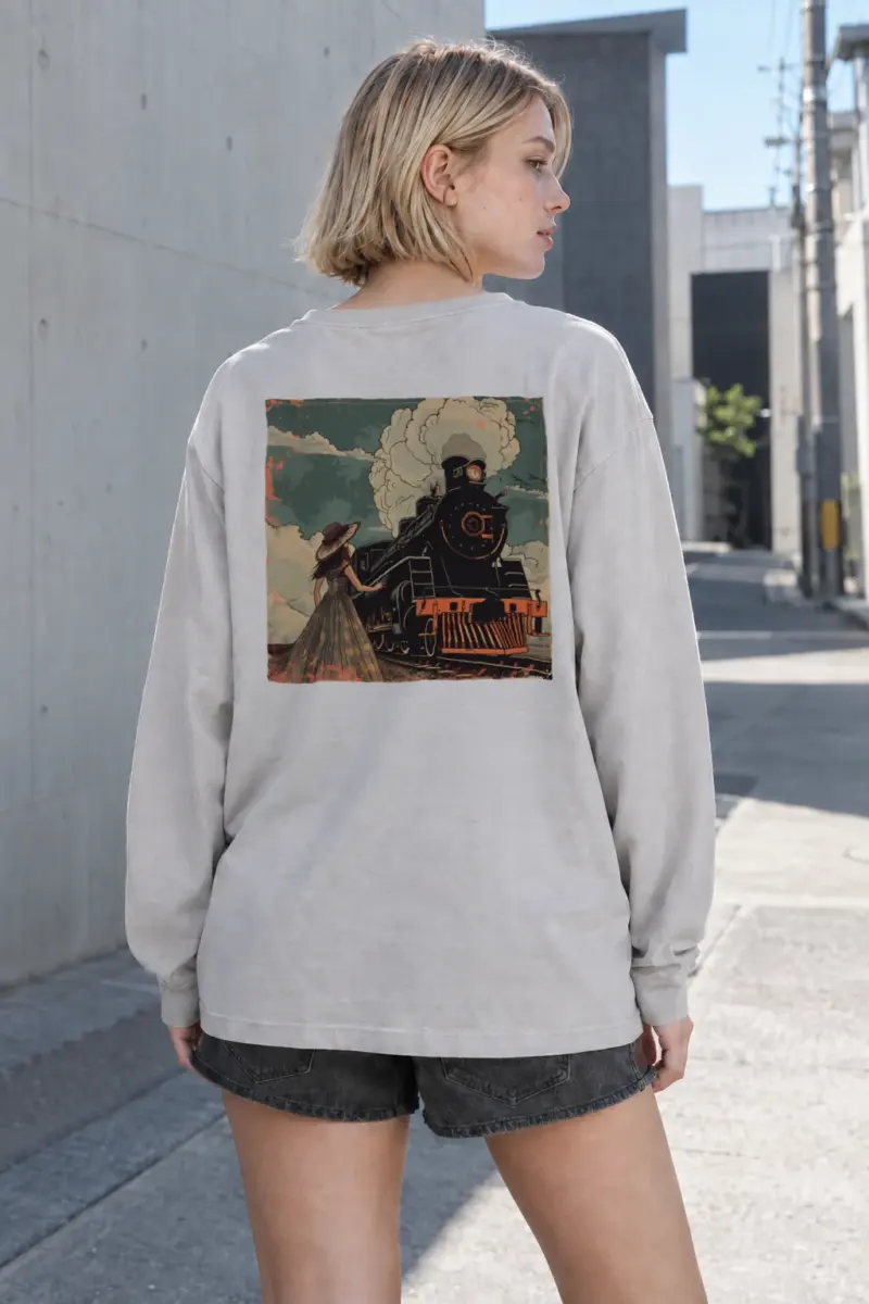 “Steamline Reverie” Unisex Longsleeve T-shirt | Gildan 2400
