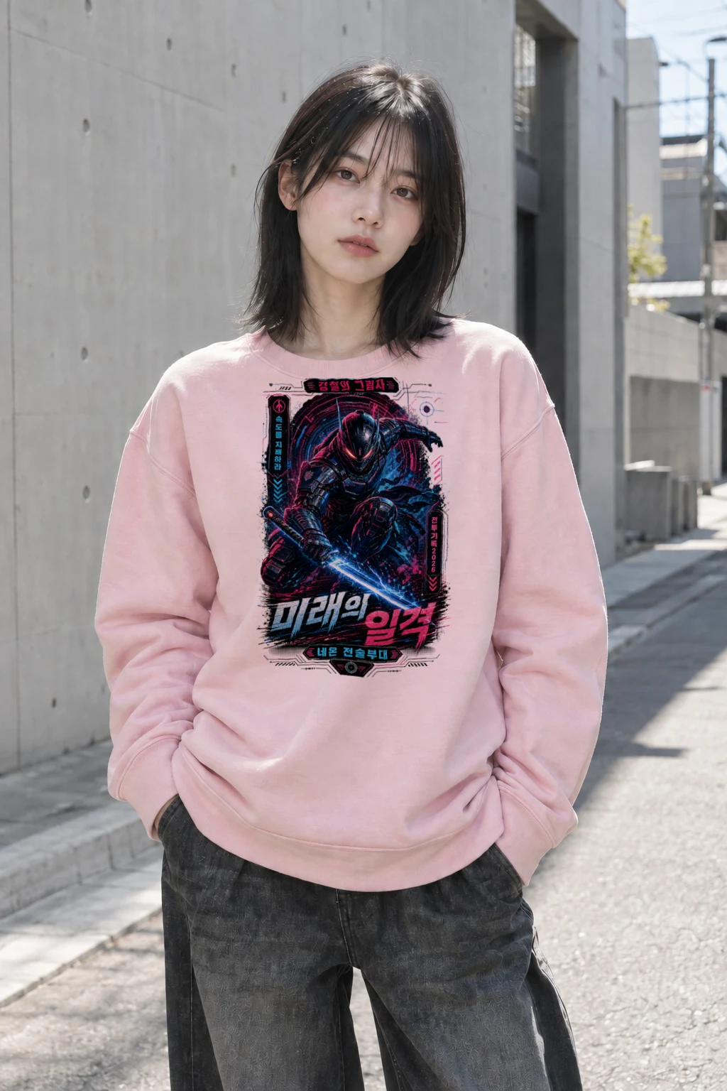 "Steel Shadow" Heavy Blend Unisex Crewneck Sweatshirt | Gildan 18000