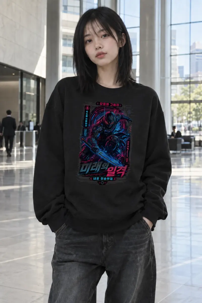 "Steel Shadow" Heavy Blend Unisex Crewneck Sweatshirt | Gildan 18000