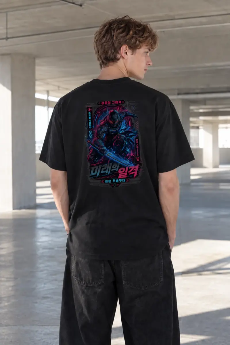 "Steel Shadow" Heavyweight Unisex Crewneck T-shirt | Gildan 5000