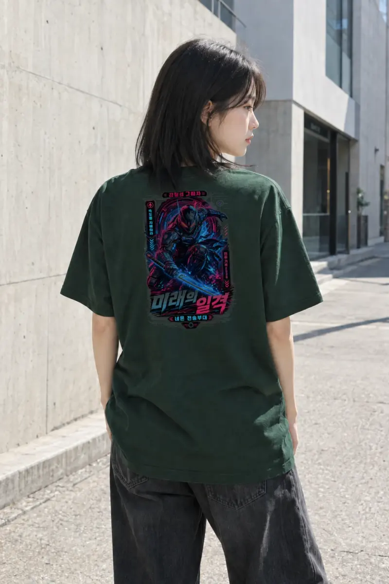"Steel Shadow" Heavyweight Unisex Crewneck T-shirt | Gildan 5000