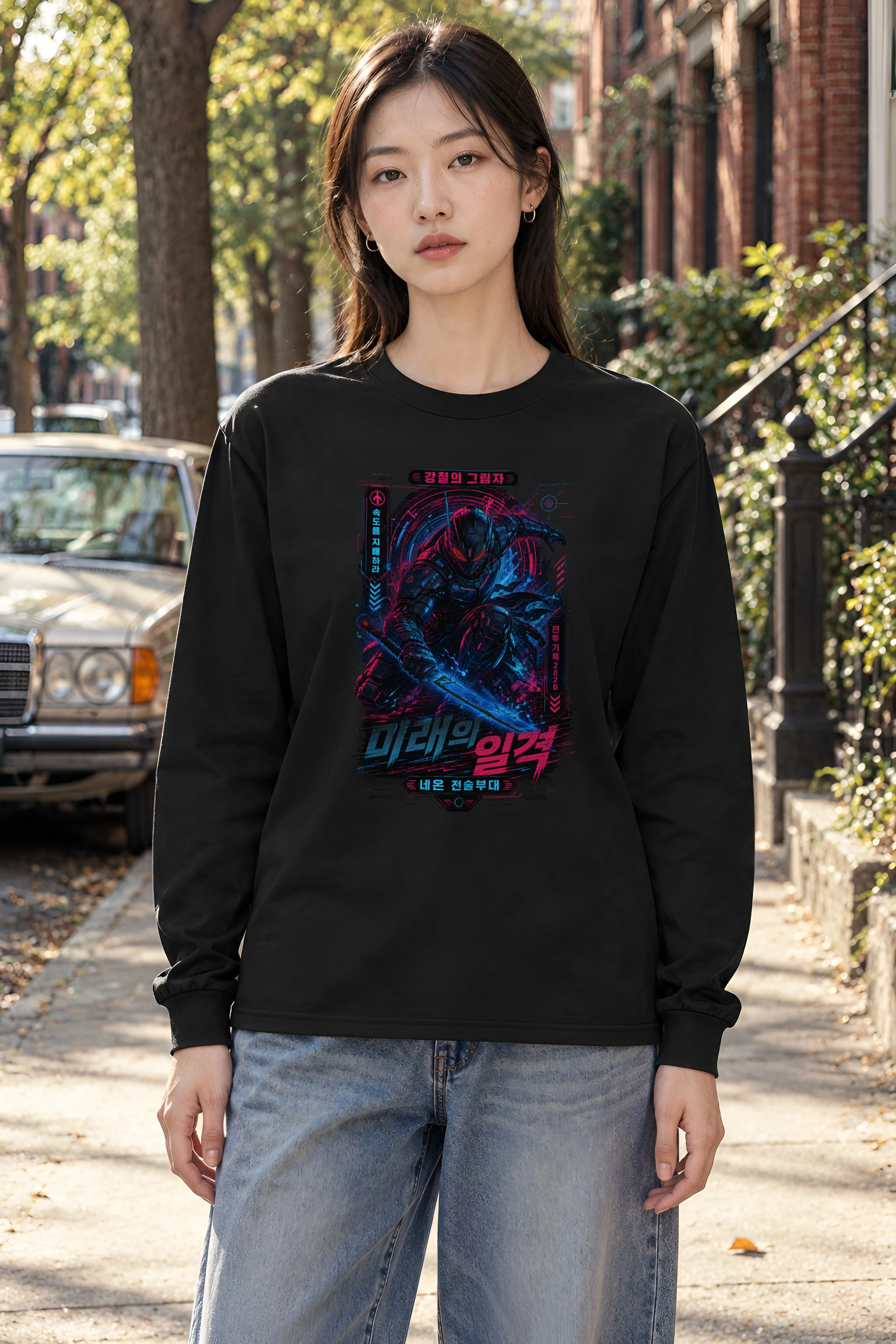 "Steel Shadow" Unisex Longsleeve T-shirt