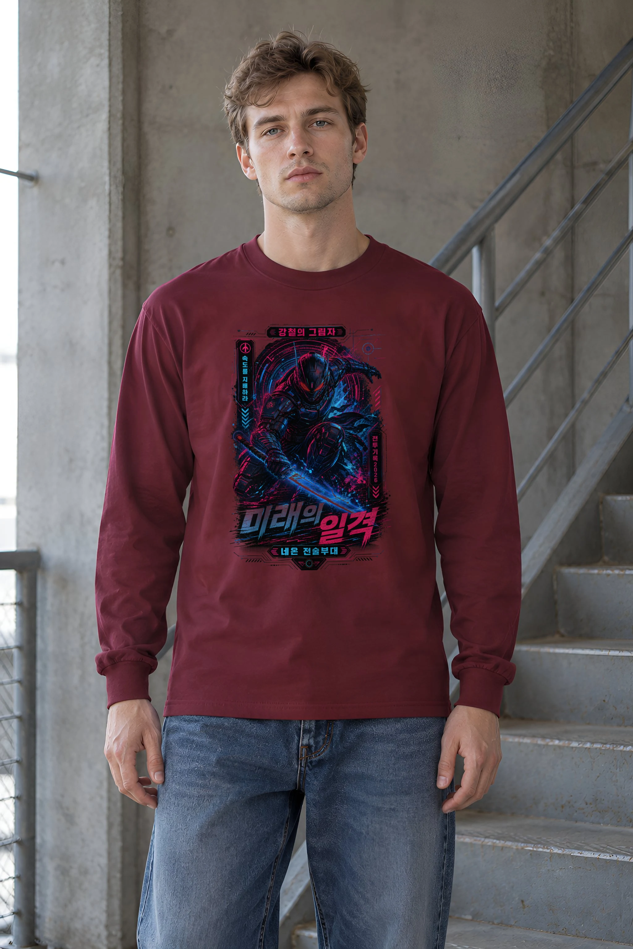 "Steel Shadow" Unisex Longsleeve T-shirt