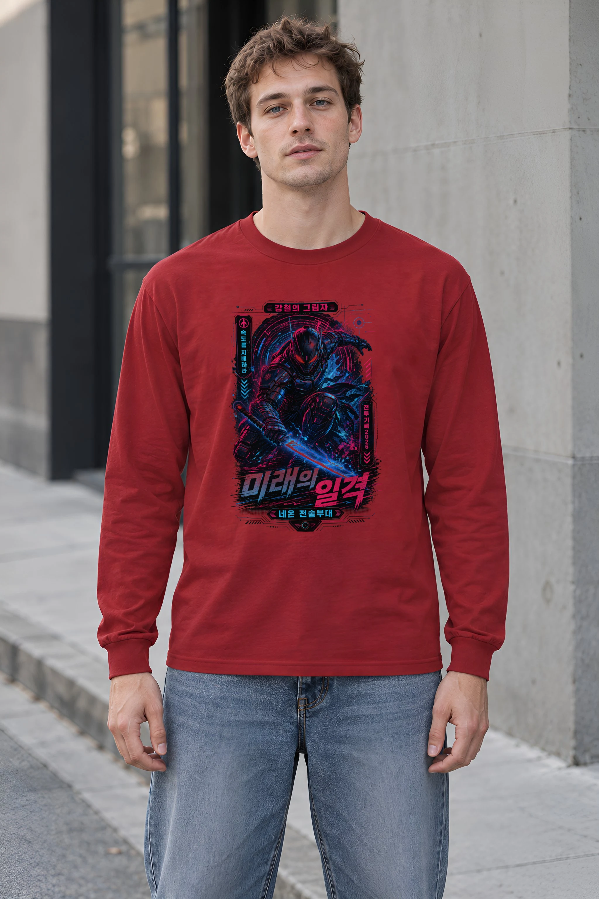 "Steel Shadow" Unisex Longsleeve T-shirt