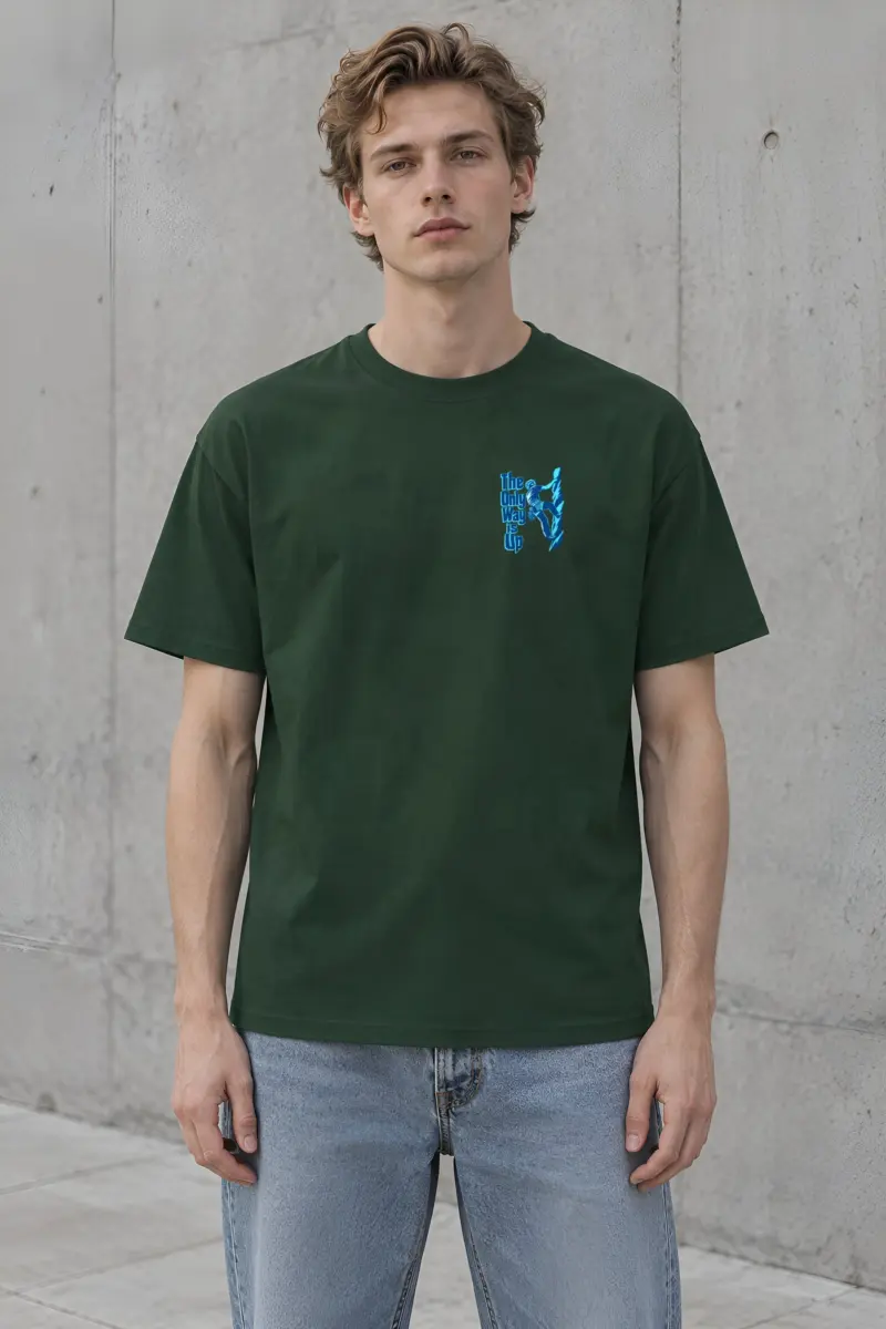 "Steep Ascent" Heavyweight Unisex Crewneck T-shirt