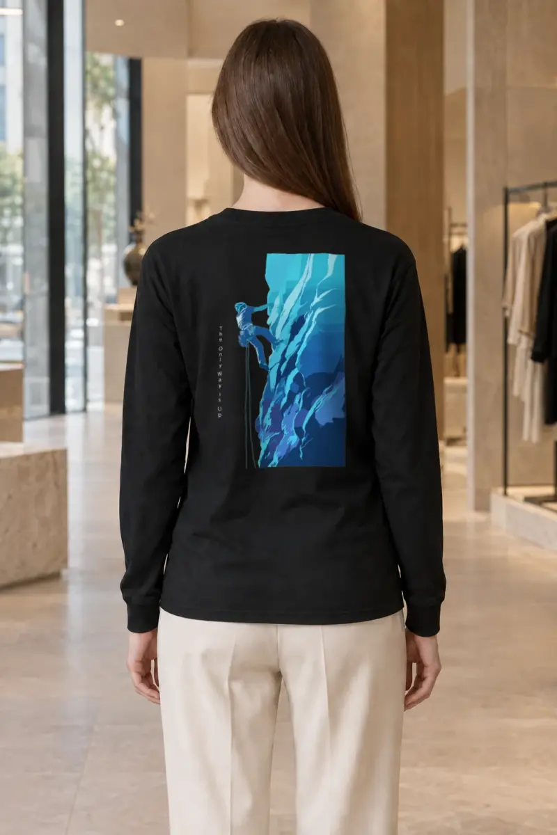 "Steep Ascent" Unisex Longsleeve T-shirt | Gildan 2400