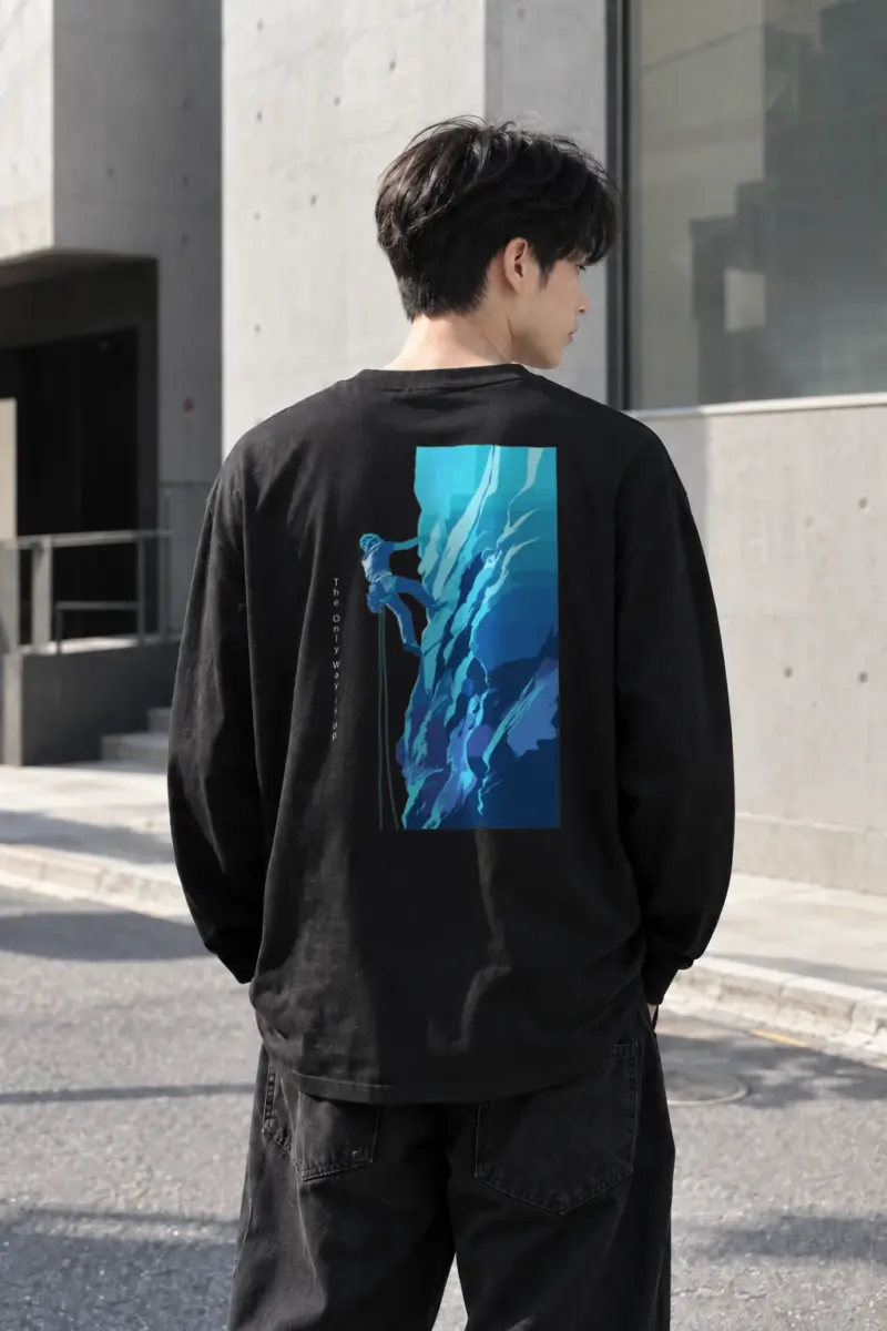 "Steep Ascent" Unisex Longsleeve T-shirt | Gildan 2400