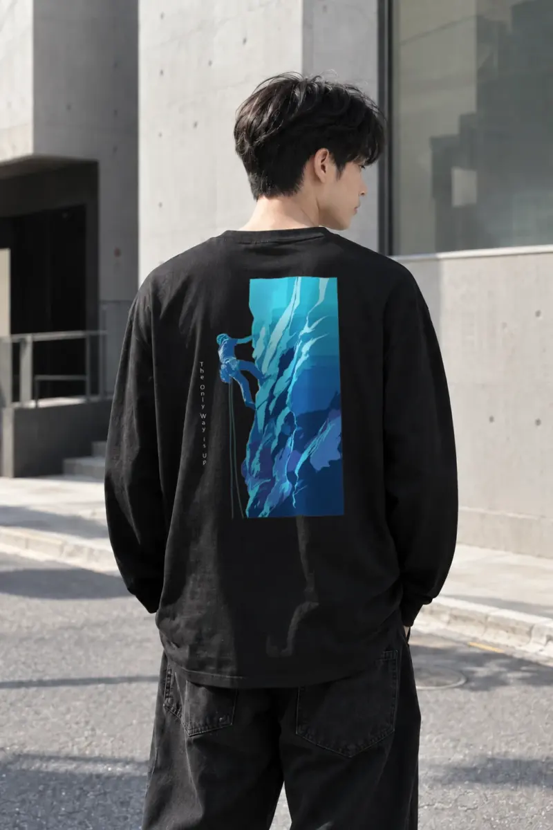 "Steep Ascent" Unisex Longsleeve T-shirt | Gildan 2400