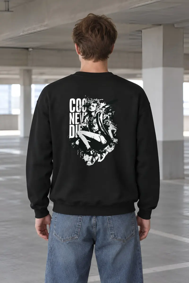 "Stencil Static" Heavy Blend Unisex Crewneck Sweatshirt