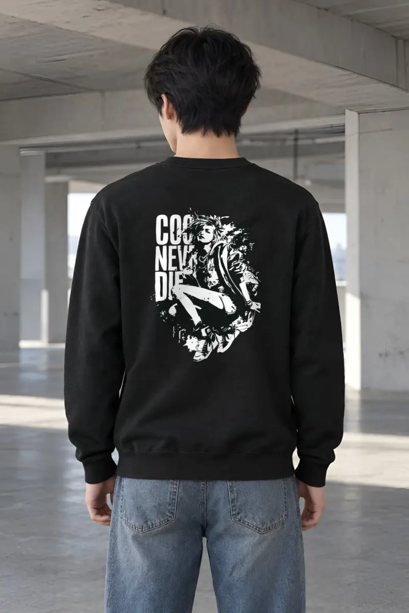 "Stencil Static" Heavy Blend Unisex Crewneck Sweatshirt