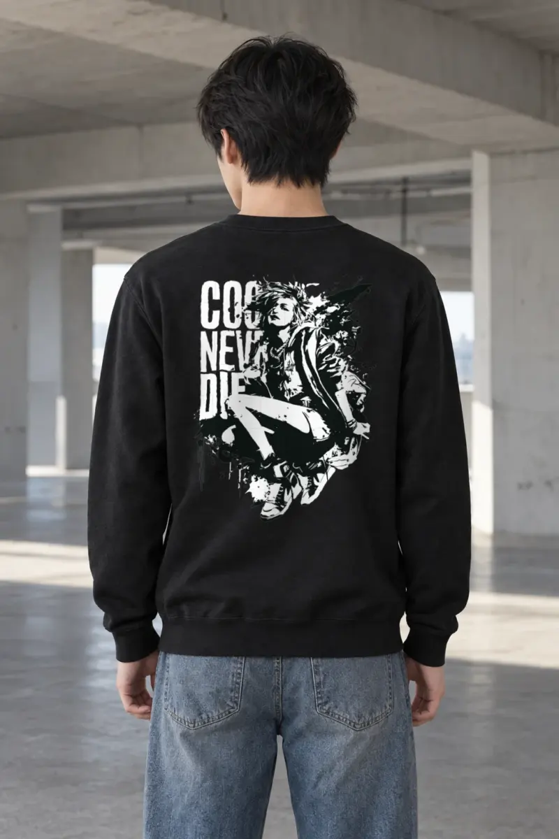 "Stencil Static" Heavy Blend Unisex Crewneck Sweatshirt