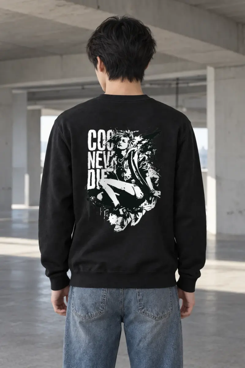 "Stencil Static" Heavy Blend Unisex Crewneck Sweatshirt