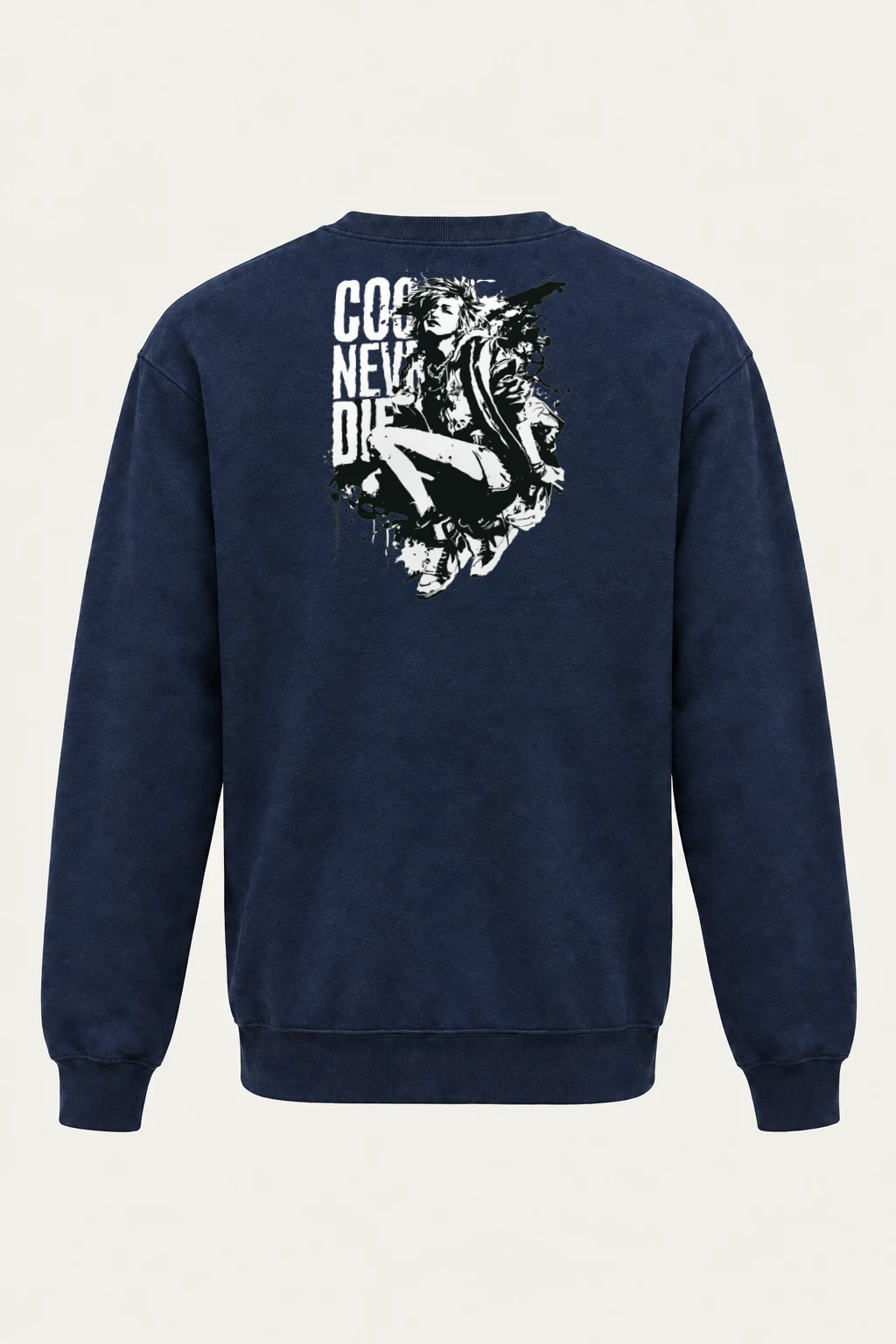 "Stencil Static" Heavy Blend Unisex Crewneck Sweatshirt | Gildan 18000