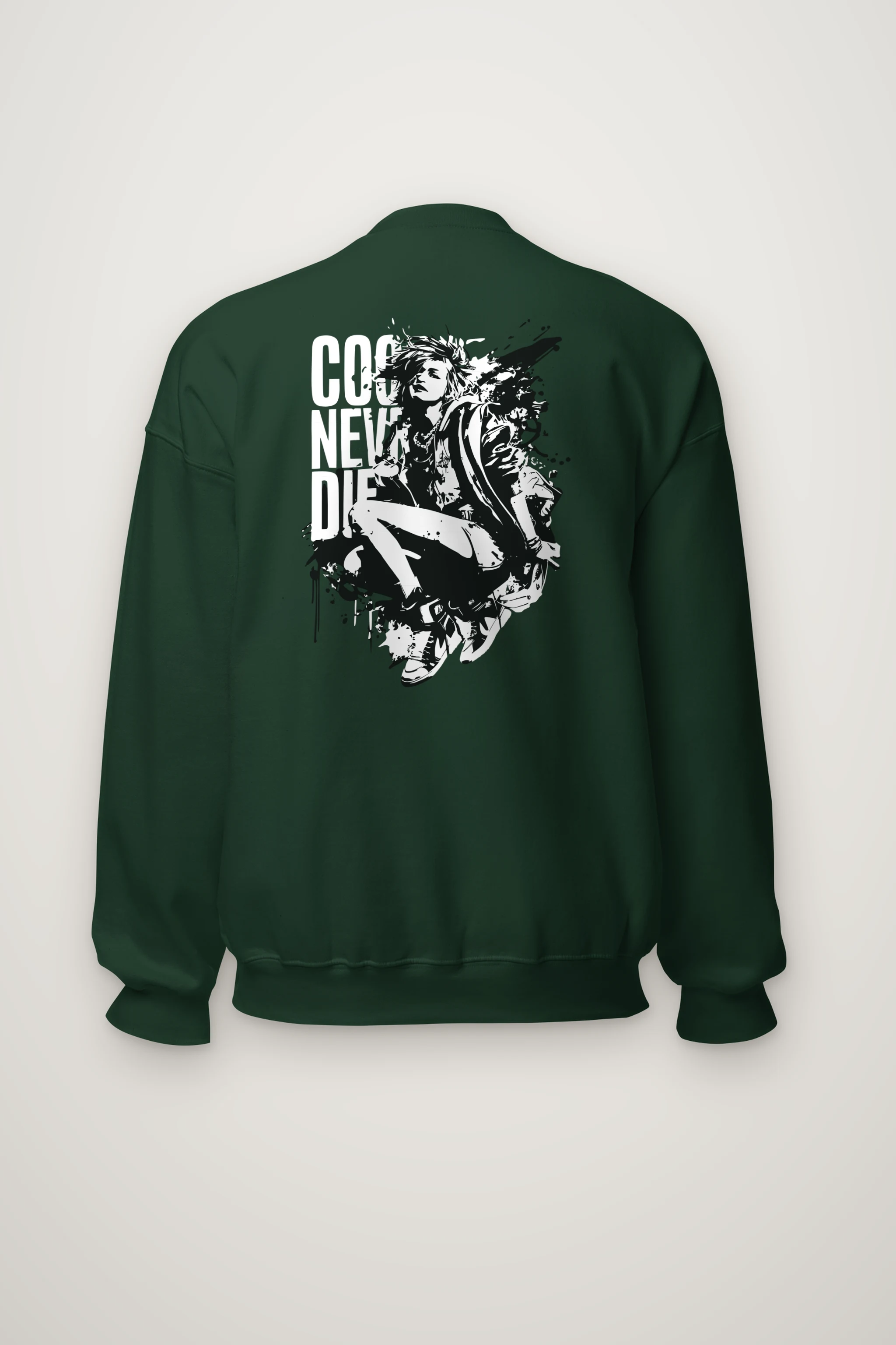 "Stencil Static" Heavy Blend Unisex Crewneck Sweatshirt
