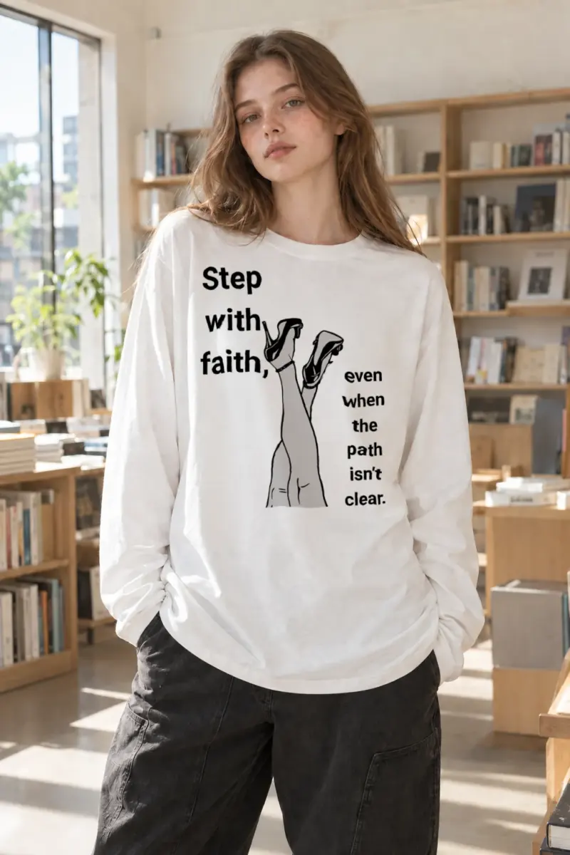 "Step With Faith" Unisex Longsleeve T-shirt | Gildan 2400