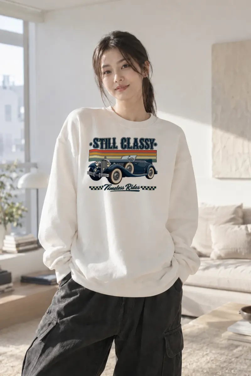 "Still Classy" Heavy Blend Unisex Crewneck Sweatshirt | Gildan 18000
