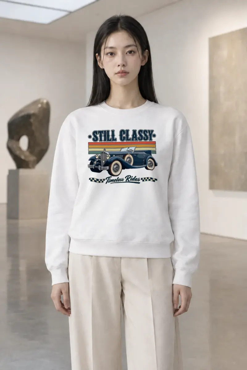 "Still Classy" Heavy Blend Unisex Crewneck Sweatshirt | Gildan 18000