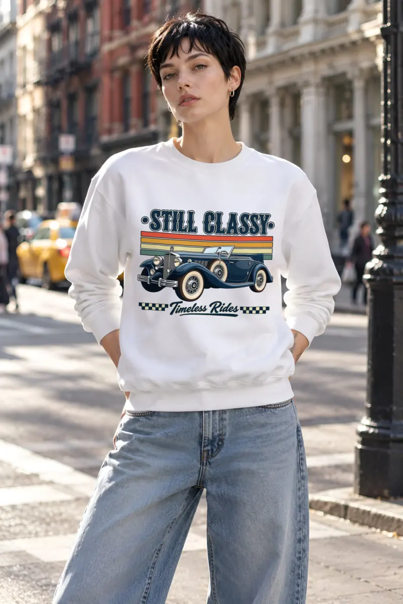 "Still Classy" Heavy Blend Unisex Crewneck Sweatshirt