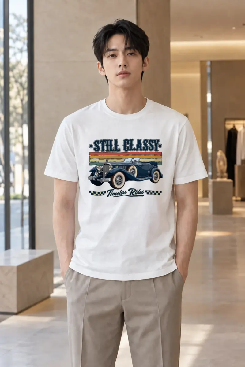 "Still Classy" Heavyweight Unisex Crewneck T-shirt | Gildan 5000