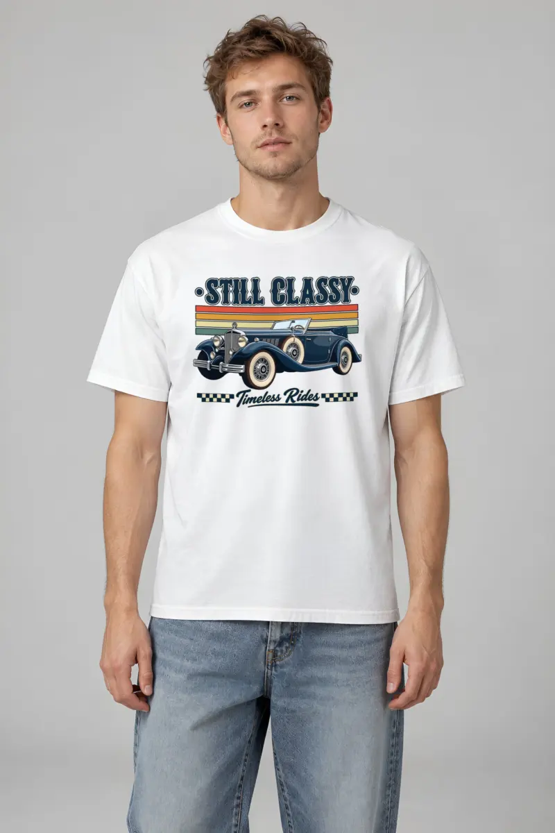 "Still Classy" Heavyweight Unisex Crewneck T-shirt